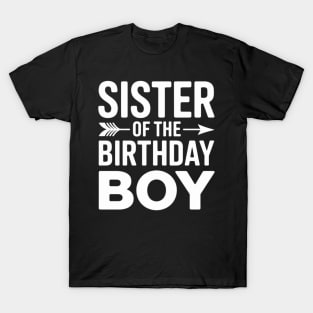 Sister of the birthday boy for matching family party T T-Shirt